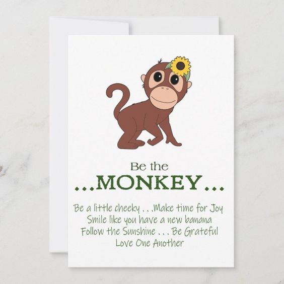 (image for) 2026 Be The Monkey Notecards (8)